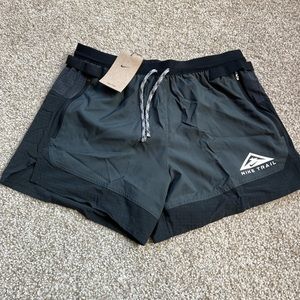 Nike Trail Dri-FIT Flex Stride Running Athletic Shorts CZ9052 Mens M Black
